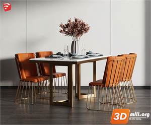 Dining Table Set Skp Files